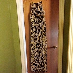 A leopard design dress